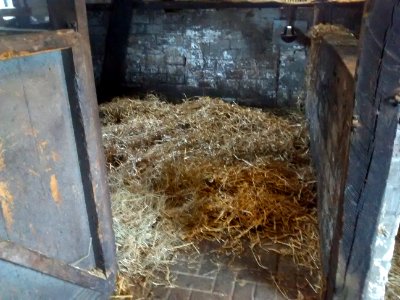 Stable with hay photo