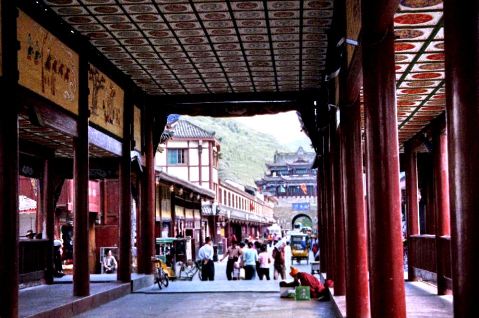 Chendu, puente cubierto, China