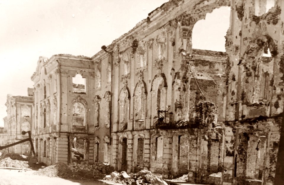 1945 Palacio de Invierno en Leningrado