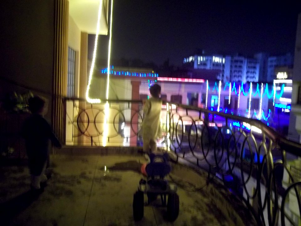 Watching Diwali Fireworks