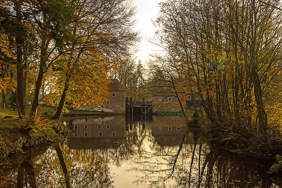 Reflection nature landscape