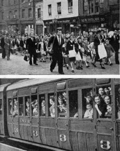4 Setiembre 1939, Traslados de niños británicos a lugar seguro
