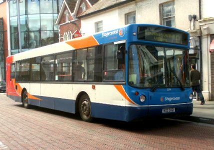 ndz3021, stagecoach bus, in ashford, (taken 22nd march 2013)