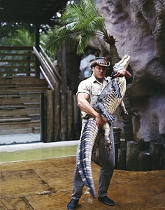 Wildlife reptile handler