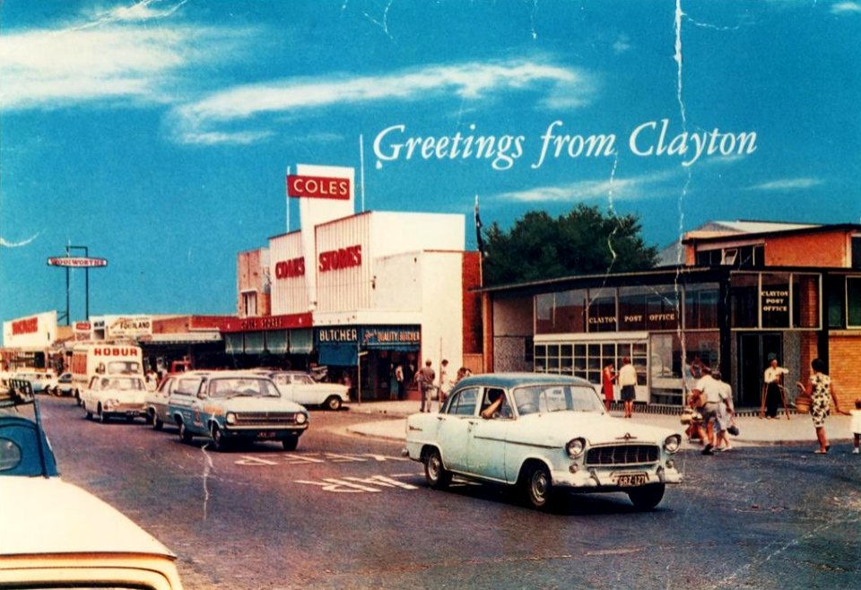Clayton Road corner with Dunstan Street, Clayton, circa mid-to-late 1960s