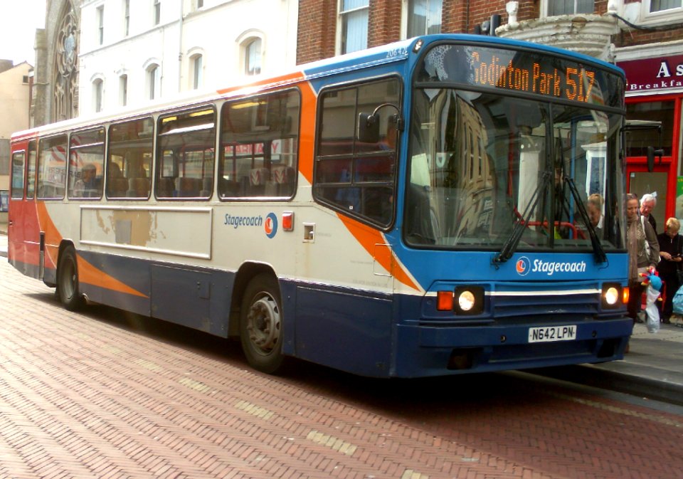 n642lpn, stagecoach bus, in ashford, (13th of october 2013)
