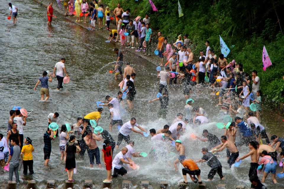 Water-fight, Thailand photo