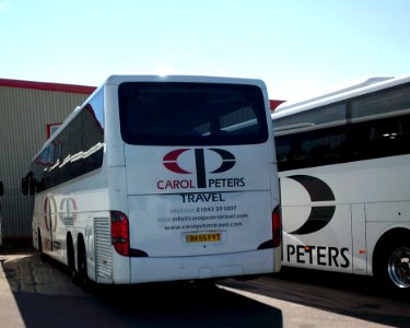 bx55fyt, carol peters travel coach, at the carol peters coach depot, on manston road in ramsgate, (taken on 4th of july 2015)