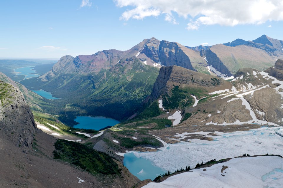 Grinnell Glacier Overlook at Glacier National Park, USA photo