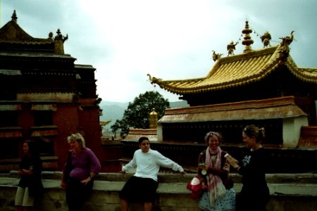 Labrang monasterio, Xiahe, Tibet. photo