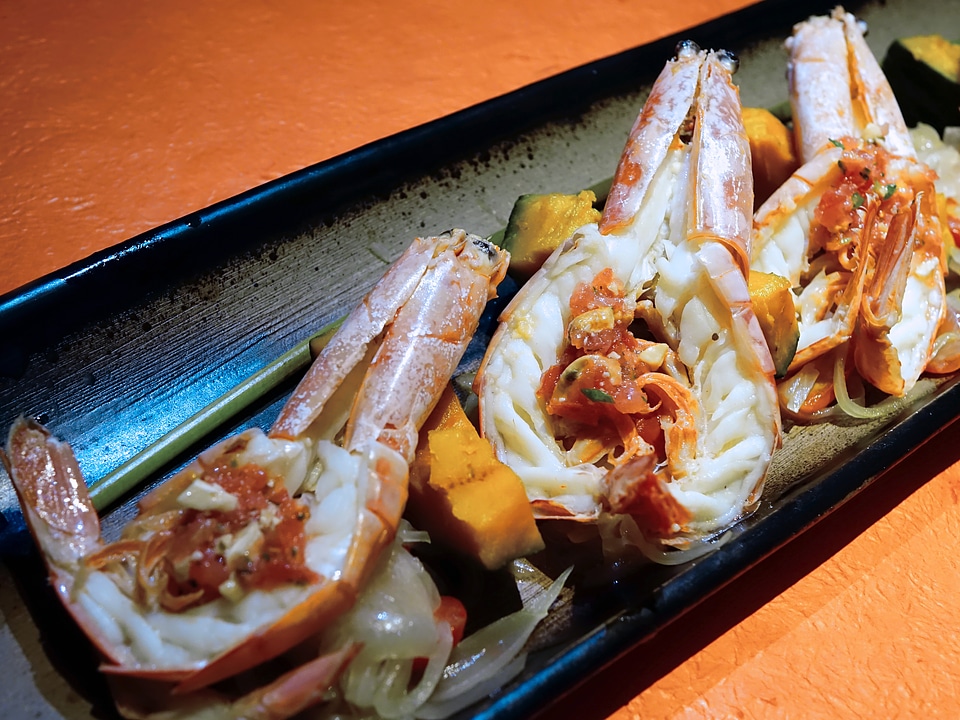 Seafood grilled cuisine