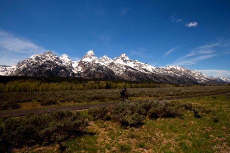 Biking Grand Teton