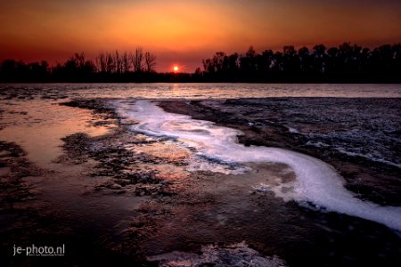 Sunrise on a freezing morning