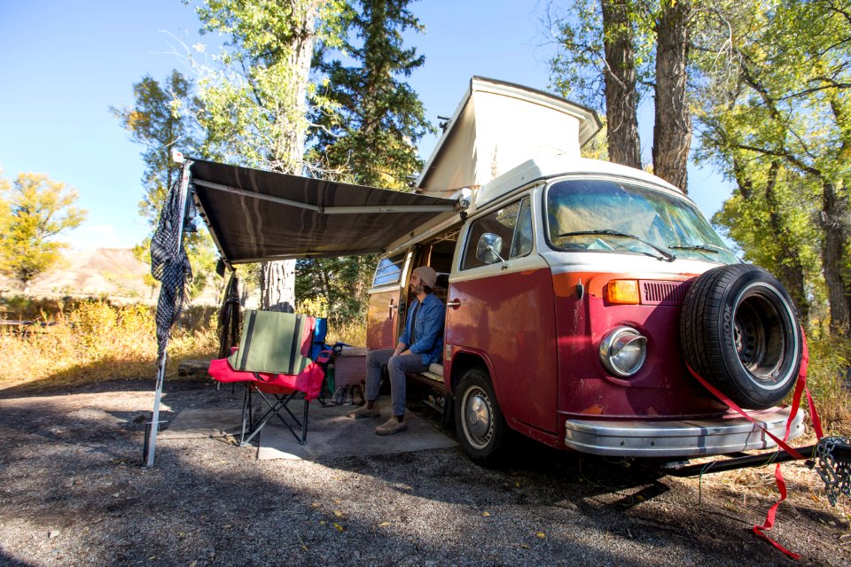 Camper van in Gros Ventre