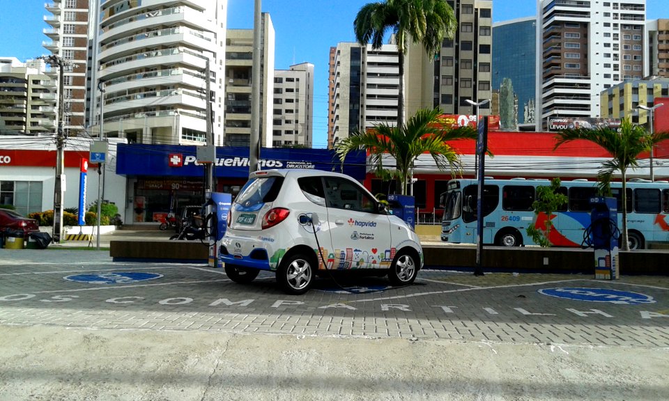 Uma das Estações de Veículo Compartilhado em Fortaleza Ceará