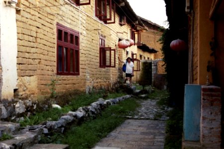Yanshuo, pequeño pueblo cerca de photo