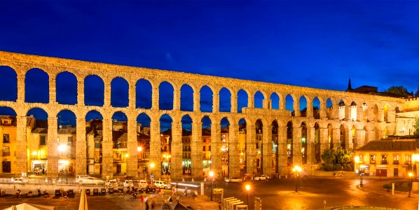 Segovia roman aqueduct, Spain photo
