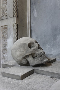 Cemetery mortal figure photo