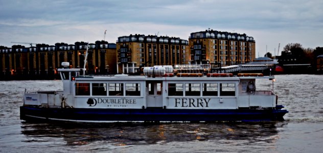 Ferry on the River Thames photo