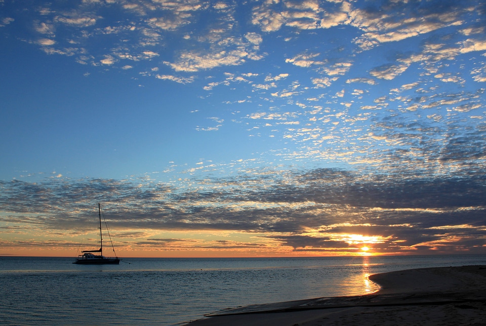 Sun beach boat
