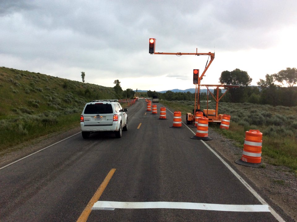 Gros Ventre Road Traffic Control