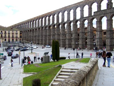 Roman Aqueduct, Segovia, Spain photo