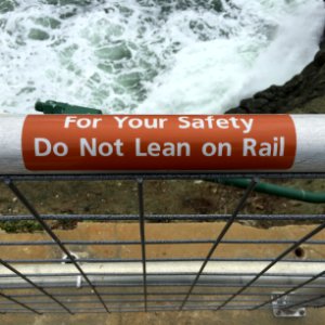 Safety Railing at Point Bonita Lighthouse