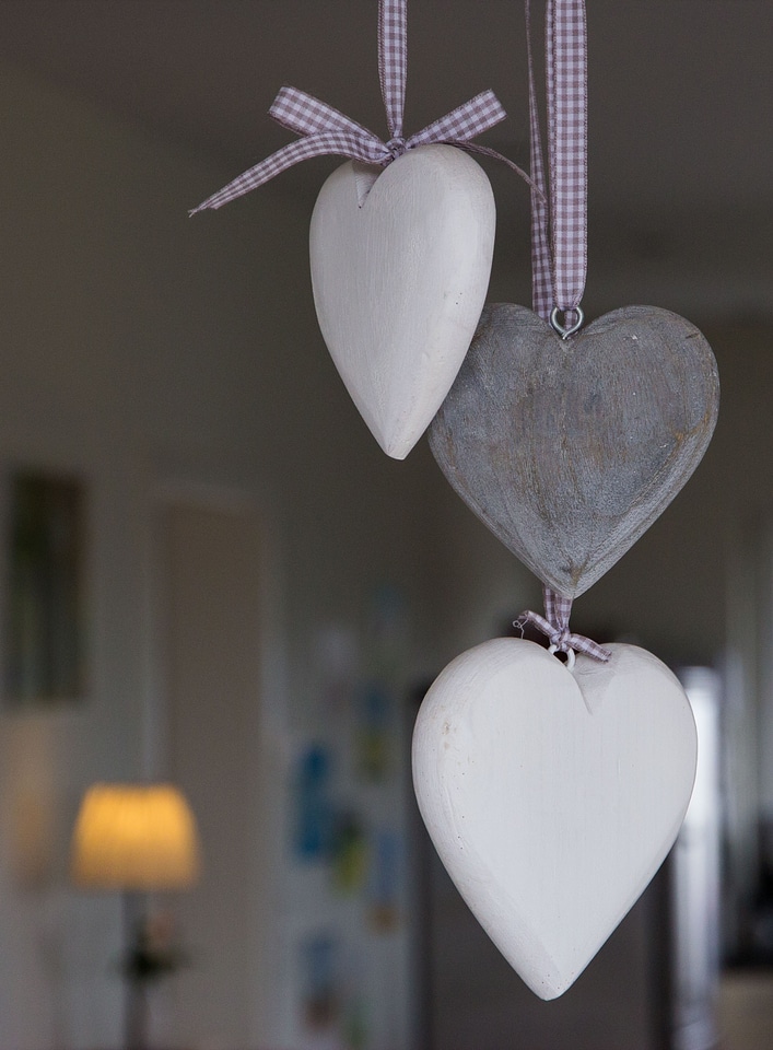 Love wooden heart romantic