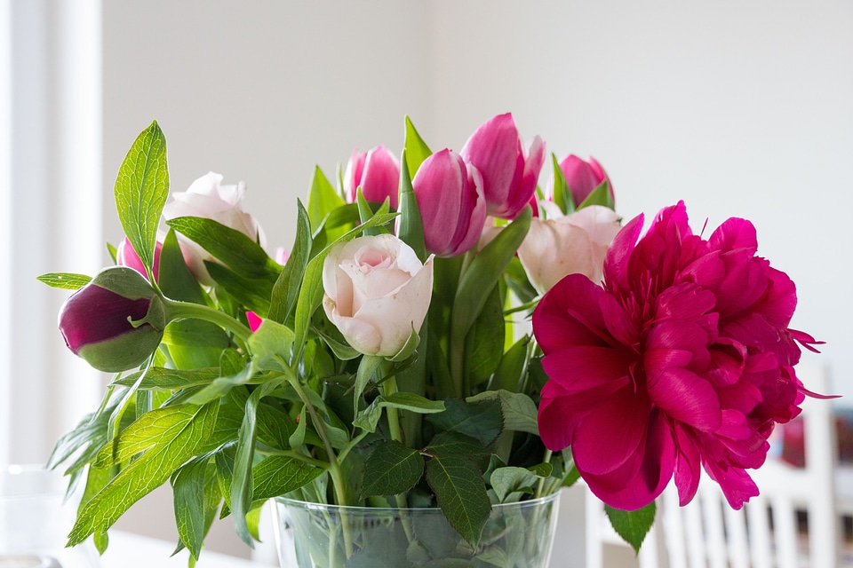 Roses bouquet colorful