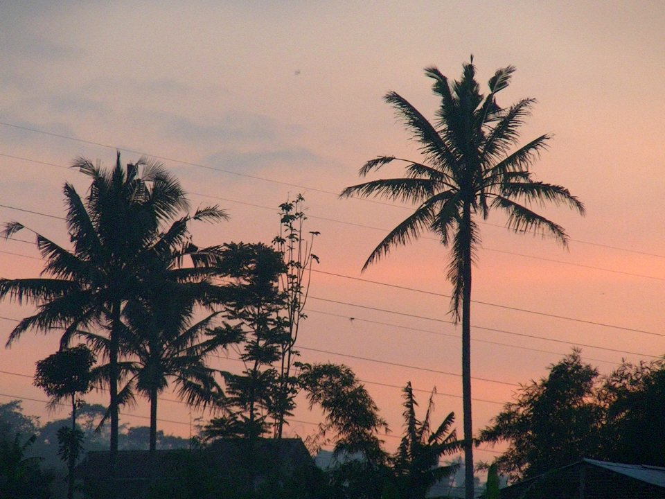 Warna merah sebelum matahari terbit