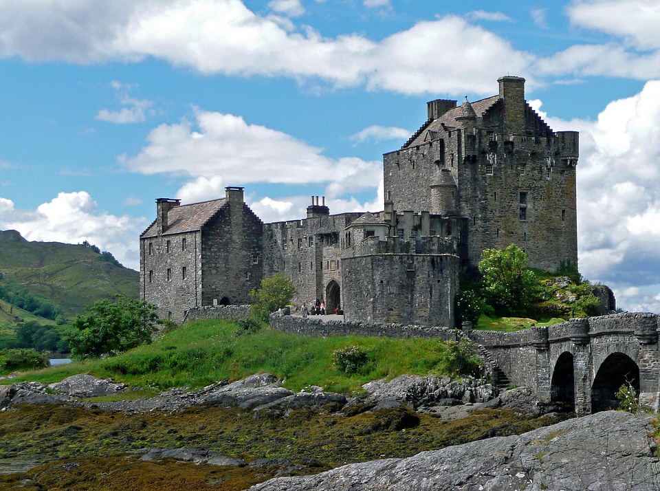 Landscape clouds castle