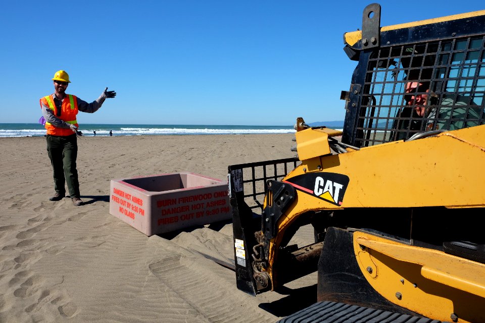 New Fire Rings Installed on Ocean Beach