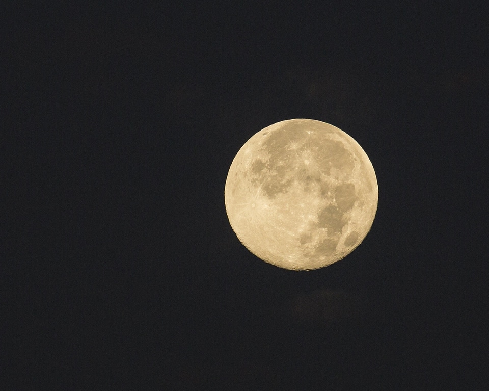 Full moonlight space
