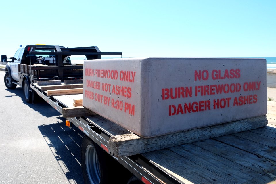 New Fire Rings Installed on Ocean Beach