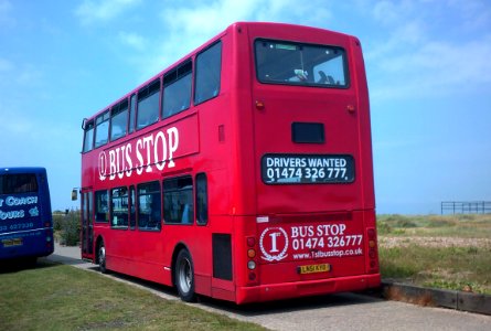 ln51kyo, bus stop bus, at reculver in kent, (taken on 8th of june 2016)