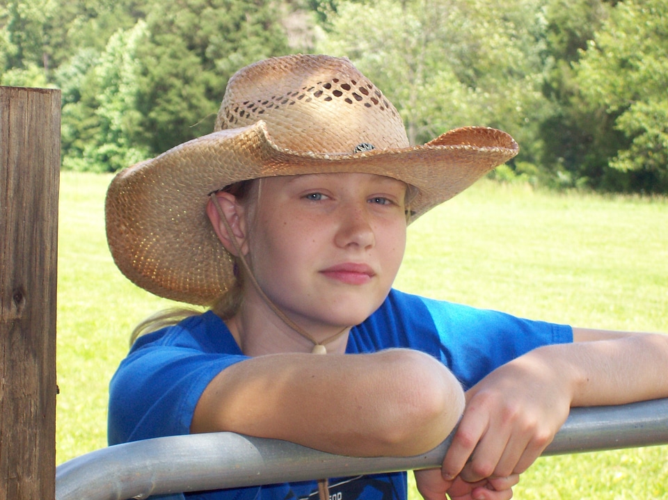 Person girl country