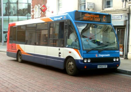 gn58pxf, stagecoach bus, in ashford, (taken 22nd march 2013)
