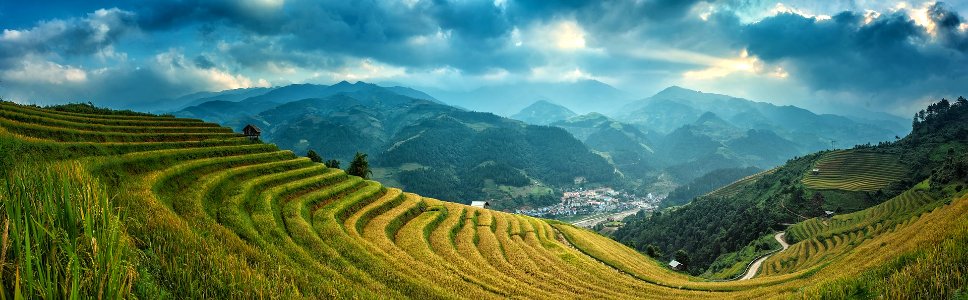 Terraced paddy fields, China