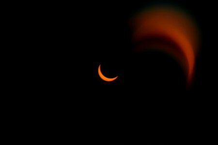 Crescent Sun + Lens Flare