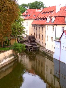 Canal and water wheel