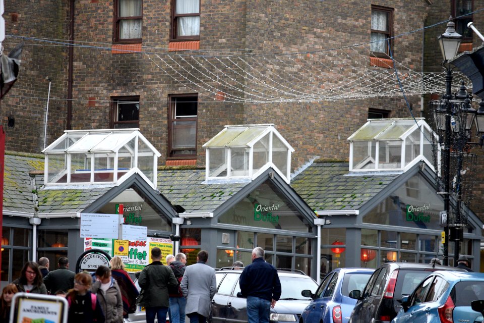 Little houses on the roof in Folkestone