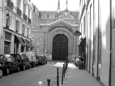 Paris street view bank