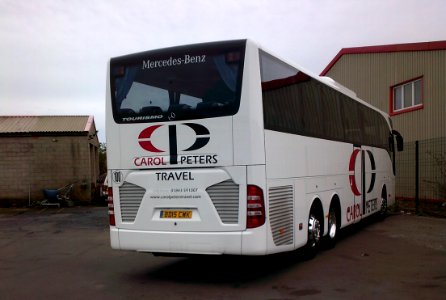 bd15cwk, carol peters travel coach at the carol peters coach depot, on manston road ramsgate, (24th of july 2015)