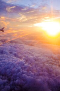 Aerial view sunset sunset sky