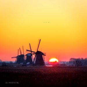 Kinderdijk, windmills in the Netherlands