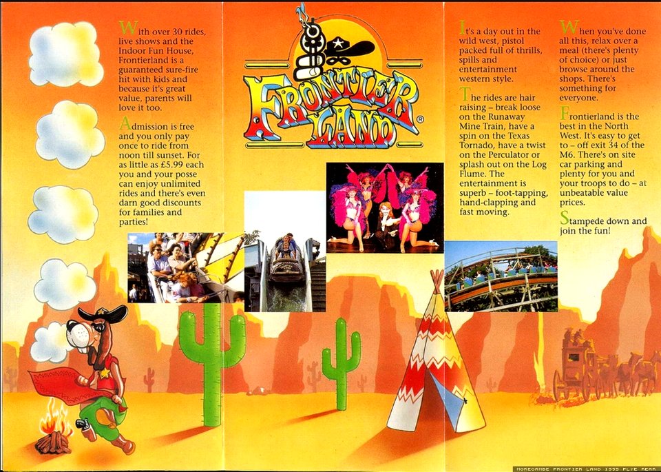Morecambe frontier land 1995 flyer rear