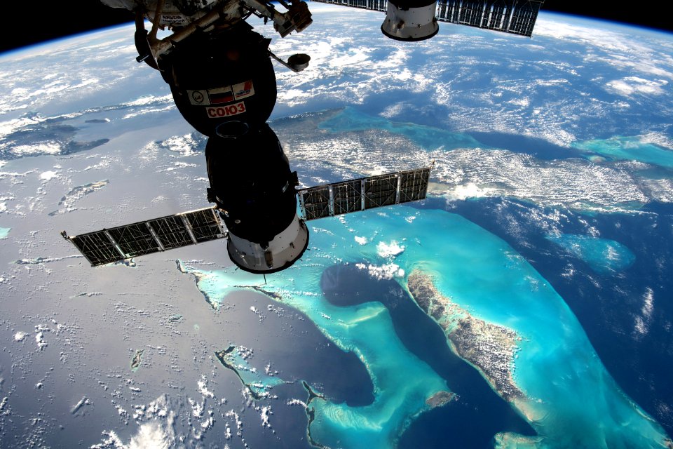 Bilder der Erde: Blick auf die Bahamas, aufgenommen von Bord der ISS.