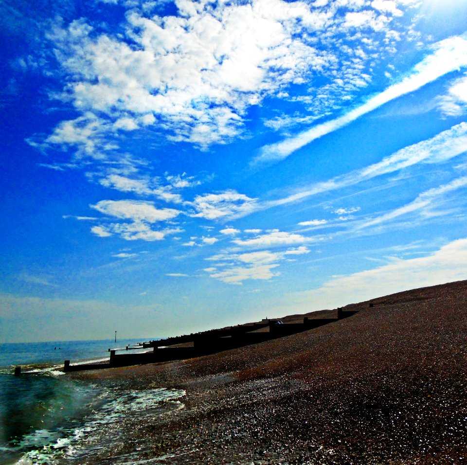 Stony beach landscape, Deal