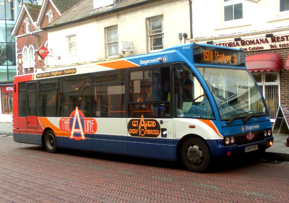 gn58nxh, stagecoach bus, in ashford, (2013)