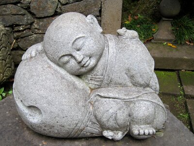 Asian meditation sleep photo